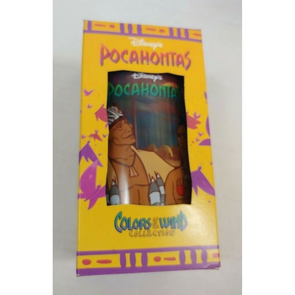 1994 Burger King Disney Pocahantas Collectible Cup Set Of 4 Colors Of The Wind - Picture 4 of 7